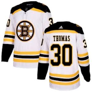 Tim Thomas Boston Bruins white jersey